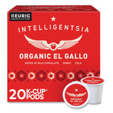 Intelligentsia El Gallo Organic Coffee K-Cups, Light Roast, 20/Box (GMT0154) Box of 20