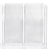 Safco® Reveal Clear Literature Displays, 24 Compartments, 30w x 2d x 41h, Clear (SAF5601CL) Each