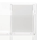 Safco® Reveal Clear Literature Displays, 9 Compartments, 30w x 2d x 36.75h, Clear (SAF5603CL) Each