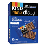 KIND Minis Chewy, Dark Chocolate, 0.81 oz,10/Pack (KND27896) Pack of 10