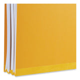 Universal® Bright Colored Pressboard Classification Folders, 2" Expansion, 1 Divider, 4 Fasteners, Legal Size, Yellow Exterior, 10/Box (UNV10214) Each