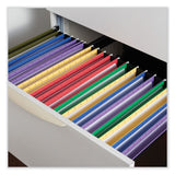 Universal® Deluxe Bright Color Hanging File Folders, Legal Size, 1/5-Cut Tabs, Bright Green, 25/Box (UNV14217) Box of 25