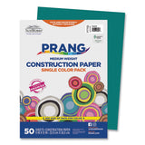 Prang® SunWorks Construction Paper, 50 lb Text Weight, 9 x 12, Turquoise, 50/Pack (PAC7703) Pack of 50