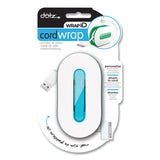 dotz® WrapID, Holds up to 6 ft of Cord, Blue (LEE21904) Each