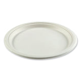 Boardwalk® Bagasse PFAS-Free Dinnerware, Plate, 10" dia, White, 500/Carton (BWKPLATE10NPFA) Case of 500