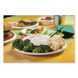 Boardwalk® Bagasse PFAS-Free Dinnerware, Plate, 10" dia, White, 500/Carton (BWKPLATE10NPFA) Case of 500