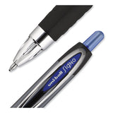 uniball® Signo 207 Gel Pen, Retractable, Bold 1 mm, Blue Ink, Smoke/Black/Blue Barrel, Dozen (UBC1790896) 1 Dozen