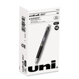uniball® 207 Signo Gel Ultra Micro Gel Pen, Retractable, Extra-Fine 0.38 mm, Black Ink, Clear/Black Barrel (UBC1790922) 1 Dozen