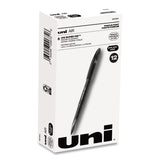 uniball® AIR Porous Rollerball Pen, Medium 0.7 mm, Black Ink/Barrel, Dozen (UBC1927631) 1 Dozen