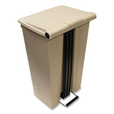 Rubbermaid® Commercial Step-On Receptacle, 23 gal, Polyethylene, Beige (RCP614600BG) Each