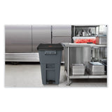Rubbermaid® Commercial Brute Step-On Rollouts, 50 gal, Metal/Plastic, Gray (RCP1971956) Each