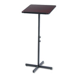 Safco® Adjustable Speaker Stand, 21 x 21 x 29.5 to 46, Mahogany/Black (SAF8921MH) Each