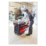 Rubbermaid® Commercial Five-Drawer Mobile Workcenter, 32.63w x 19.9d x 33.5h, Black Plastic Top (RCP773488) Each