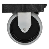 Rubbermaid® Commercial Service/Utility Carts, Plastic, 2 Shelves, 500 lb Capacity, 34.13" x 17.38" x 32.38", Black (RCP9T6600BLA) Each