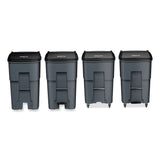 Rubbermaid® Commercial Brute Roll-Out Heavy-Duty Container, 95 gal, Polyethylene, Gray (RCP9W22GY) Each