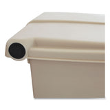 Rubbermaid® Commercial Indoor Utility Step-On Waste Container, 12 gal, Plastic, Beige (RCP6144BEI) Each