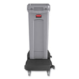 Rubbermaid® Commercial Slim Jim with Venting Channels, 23 gal, Plastic, Gray (RCP354060GY) Each