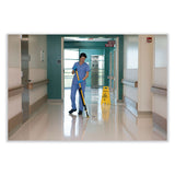 Rubbermaid® Commercial HYGEN™ Pulse Microfiber Spray Mop System, 17" Wide Microfiber Head, 52" Yellow Plastic Handle (RCP1835528) Each