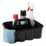 Rubbermaid® Commercial Commercial Deluxe Carry Caddy, Eight Compartments, 15 x 7.4, Black (RCP315488BLA) Each