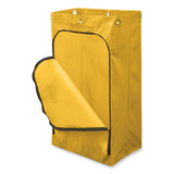 Rubbermaid® Commercial Zippered Vinyl Cleaning Cart Bag for Rubbermaid Commercial FG6173-88, 24 gal, 6.5" x 9.13" x 17.25", Black, 4/Carton (RCP1966720) Case of 4