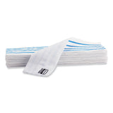 Rubbermaid® Commercial HYGEN™ Disposable Microfiber Pad, 4.75 x 19, White/Blue Stripes, 50/Pack, 3 Packs/Carton (RCP2134282) Pack of 50