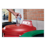 Rubbermaid® Commercial Vented Round Brute Container, 32 gal, Plastic, Red (RCP2632RED) Each