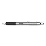 Paper Mate® Profile Metal Ballpoint Pen, Retractable, Medium 1 mm, Black Ink, Silver Barrel, Dozen (PAP2130514) Dozen