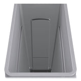 Rubbermaid® Commercial Slim Jim with Venting Channels, 23 gal, Plastic, Gray (RCP354060GY) Each
