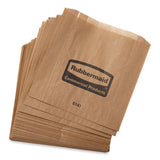 Rubbermaid® Commercial Waxed Napkin Receptacle Liners, 2.75" x 8.5", Brown, 250/Carton (RCP6141) Case of 250