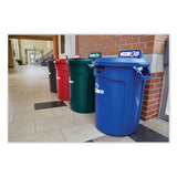 Rubbermaid® Commercial Vented Round Brute Container, 32 gal, Plastic, Red (RCP2632RED) Each