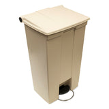 Rubbermaid® Commercial Step-On Receptacle, 18 gal, Polyethylene, Beige (RCP614500BG) Each