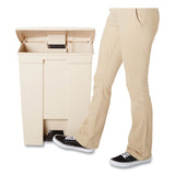 Rubbermaid® Commercial Step-On Receptacle, 18 gal, Polyethylene, Beige (RCP614500BG) Each