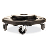 Rubbermaid® Commercial Brute Quiet Dolly, 250 lb Capacity, 18.25" Diameter x 6.63"h, Black (RCP264043BLA) Each