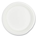 Boardwalk® Bagasse PFAS-Free Dinnerware, Plate, 9" dia, White, 500/Carton (BWKPLATE9NPFA) Case of 500