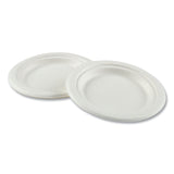 Boardwalk® Bagasse PFAS-Free Dinnerware, Plate, 6" dia, White, 1,000/Carton (BWKPLATEWF6NPFA) Case of 1000
