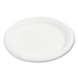 Boardwalk® Bagasse PFAS-Free Dinnerware, Plate, 9" dia, White, 500/Carton (BWKPLATE9NPFA) Case of 500