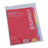 Universal® Deluxe Table of Contents Dividers for Printers, 8-Tab, 1 to 8; Table Of Contents, 11 x 8.5, White, 6 Sets (UNV24802) Pack of 6 Sets