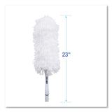 Boardwalk® MicroFeather Duster, Microfiber Feathers, Washable, 23", White (BWKMICRODUSTER) Each
