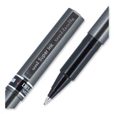 uniball® Deluxe Roller Ball Pen, Stick, Extra-Fine 0.5 mm, Black Ink, Metallic Gray/Black Barrel, Dozen (UBC60025) 1 Dozen