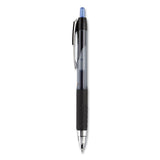 uniball® Signo 207 Gel Pen, Retractable, Fine 0.5 mm, Blue Ink, Smoke/Black/Blue Barrel, Dozen (UBC61256) 1 Dozen