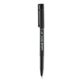 uniball® ONYX Roller Ball Pen, Stick, Fine 0.7 mm, Black Ink, Black Barrel, Dozen (UBC60143) 1 Dozen
