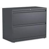 Alera® Lateral File, 2 Legal/Letter/A4/A5-Size File Drawers, Charcoal, 36" x 18.63" x 28" (ALEHLF3629CC) Each