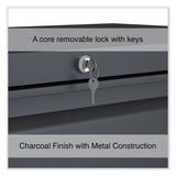 Alera® Lateral File, 2 Legal/Letter/A4/A5-Size File Drawers, Charcoal, 36" x 18.63" x 28" (ALEHLF3629CC) Each