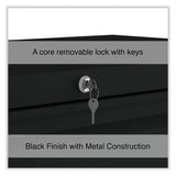 Alera® Lateral File, 3 Legal/Letter/A4/A5-Size File Drawers, Black, 36" x 18.63" x 40.25" (ALEHLF3641BL) Each