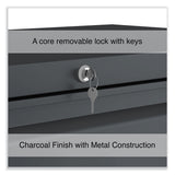 Alera® Lateral File, 3 Legal/Letter/A4/A5-Size File Drawers, Charcoal, 36" x 18.63" x 40.25" (ALEHLF3641CC) Each