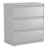 Alera® Lateral File, 3 Legal/Letter/A4/A5-Size File Drawers, Light Gray, 36" x 18.63" x 40.25" (ALEHLF3641LG) Each