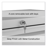 Alera® Lateral File, 3 Legal/Letter/A4/A5-Size File Drawers, Light Gray, 36" x 18.63" x 40.25" (ALEHLF3641LG) Each