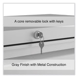 Alera® Lateral File, 4 Legal/Letter-Size File Drawers, Light Gray, 36" x 18.63" x 52.5" (ALEHLF3654LG) Each