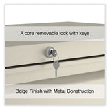 Alera® Lateral File, 5 Legal/Letter/A4/A5-Size File Drawers, Putty, 36" x 18.63" x 67.63" (ALEHLF3667PY) Each