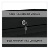 Alera® Lateral File, 2 Legal/Letter-Size File Drawers, Black, 42" x 18.63" x 28" (ALEHLF4229BL) Each